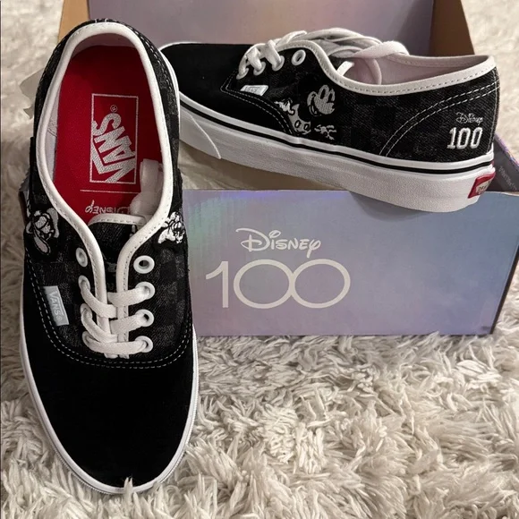 Vans Black and White 100th Anniversary Disney Sneakers - Picture 14 of 15